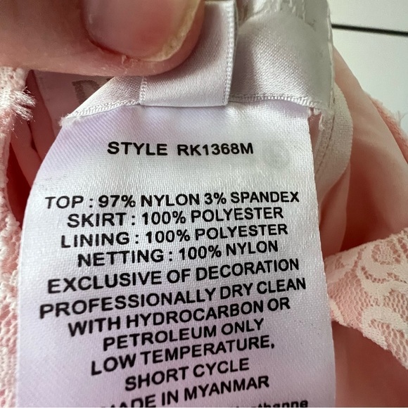 DAVID'S BRIDAL Ball Gown Flower Girl Dress with Heart Cutout - Picture 10 of 11